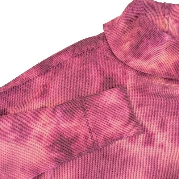ANTHROPOLOGIE Maeve‎ Tie Dye Thermal Cowl Neck Top Size S - Picture 4 of 7